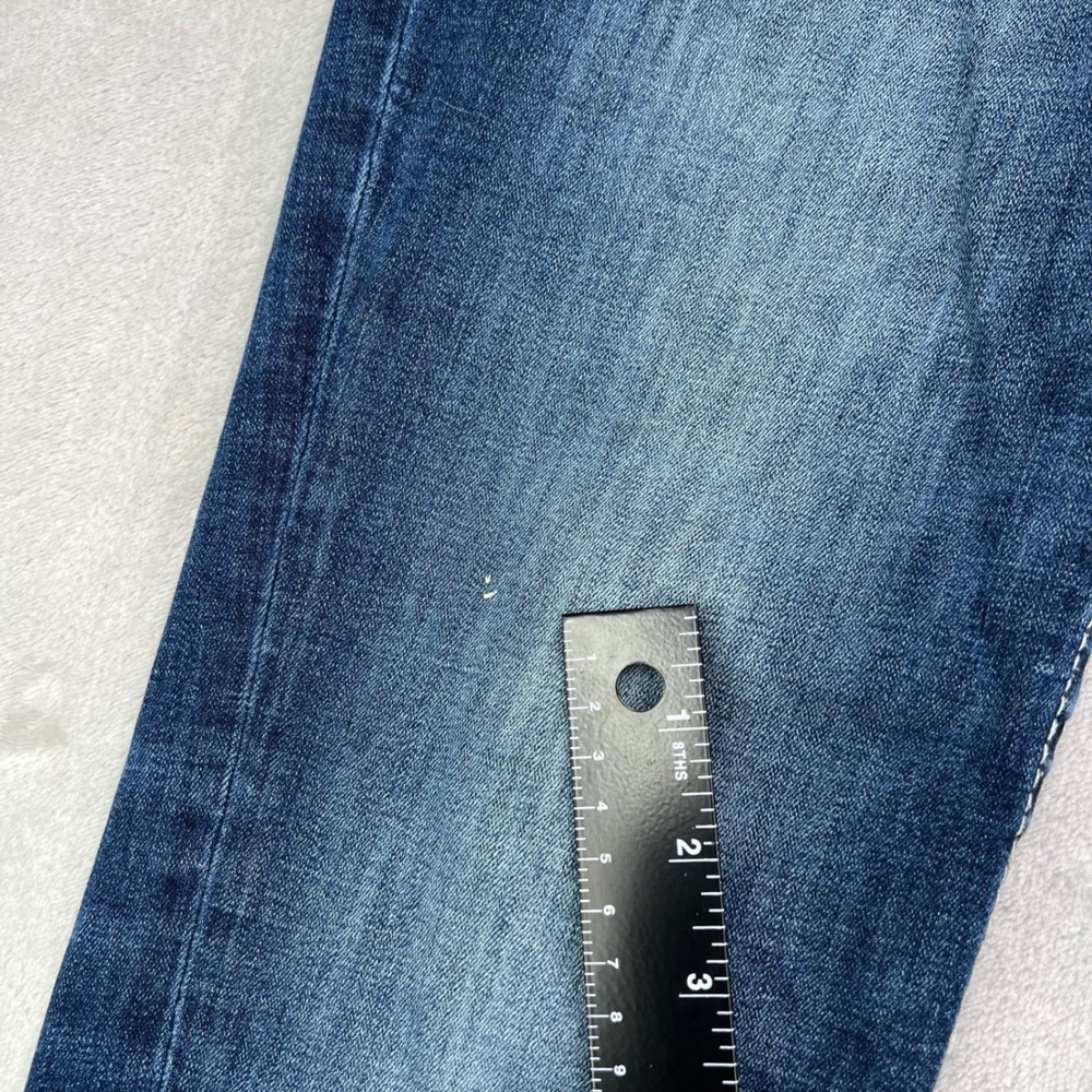 BKE Jake Straight Jeans Mens 29x34 Blue Wash Embroidered Coolmax Performance - Picture 7 of 16